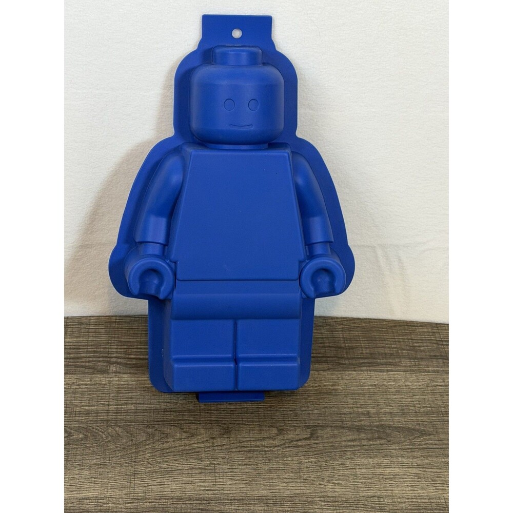 LEGO Minifigure Blue Silicone Cake Mold #6153620 Baking Pan New Jello Oven Safe